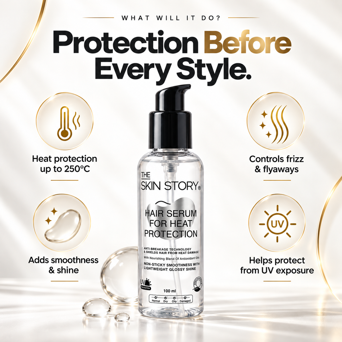 Heat Protection Hair Serum