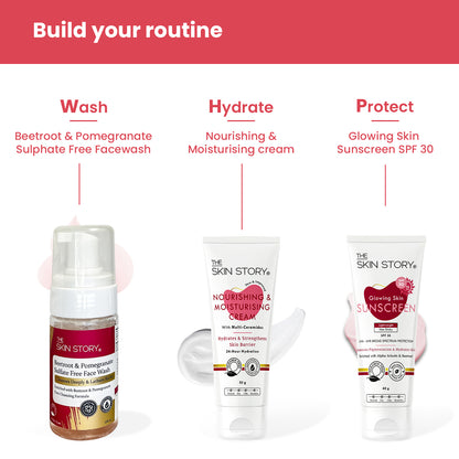 Nourishing &amp; Moisturising Cream with Ceramide | 24-Hour Hydration Barrier Repair| Ceramide, Moringa Oil, Wheat Germ Oil &amp; Protein| 50g