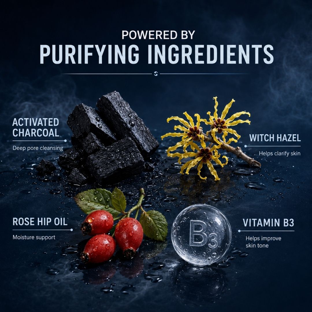 Activated Charcoal Face Wash Anti Pollution &amp; De-tan 100g