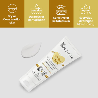 Moisturising Night Cream 5% Coconut Oil Deep Nourishing &amp; Brightening 50g