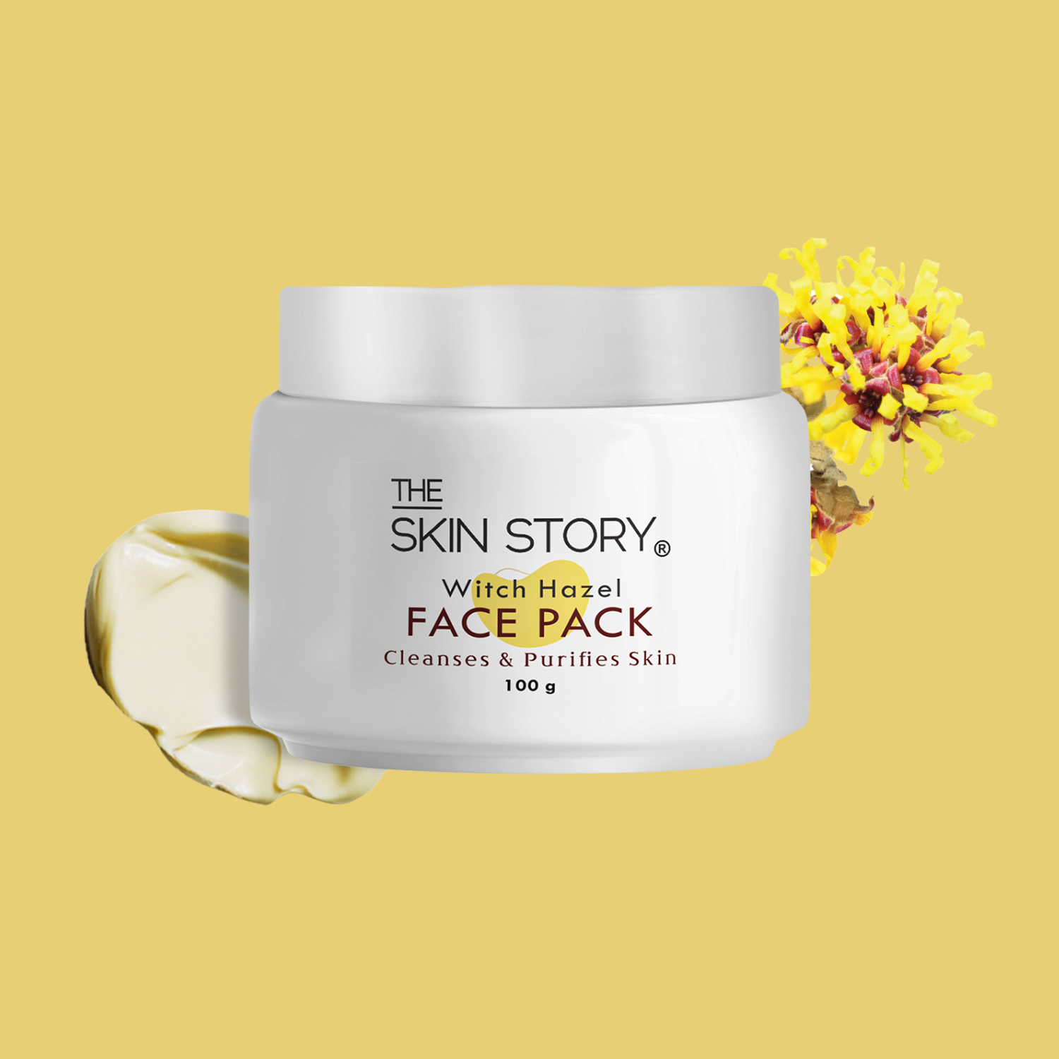 Deep Cleansing Face Pack | Dead Skin Removal | Normal to Oily Skin | Infused with Witch Hazel | 100g