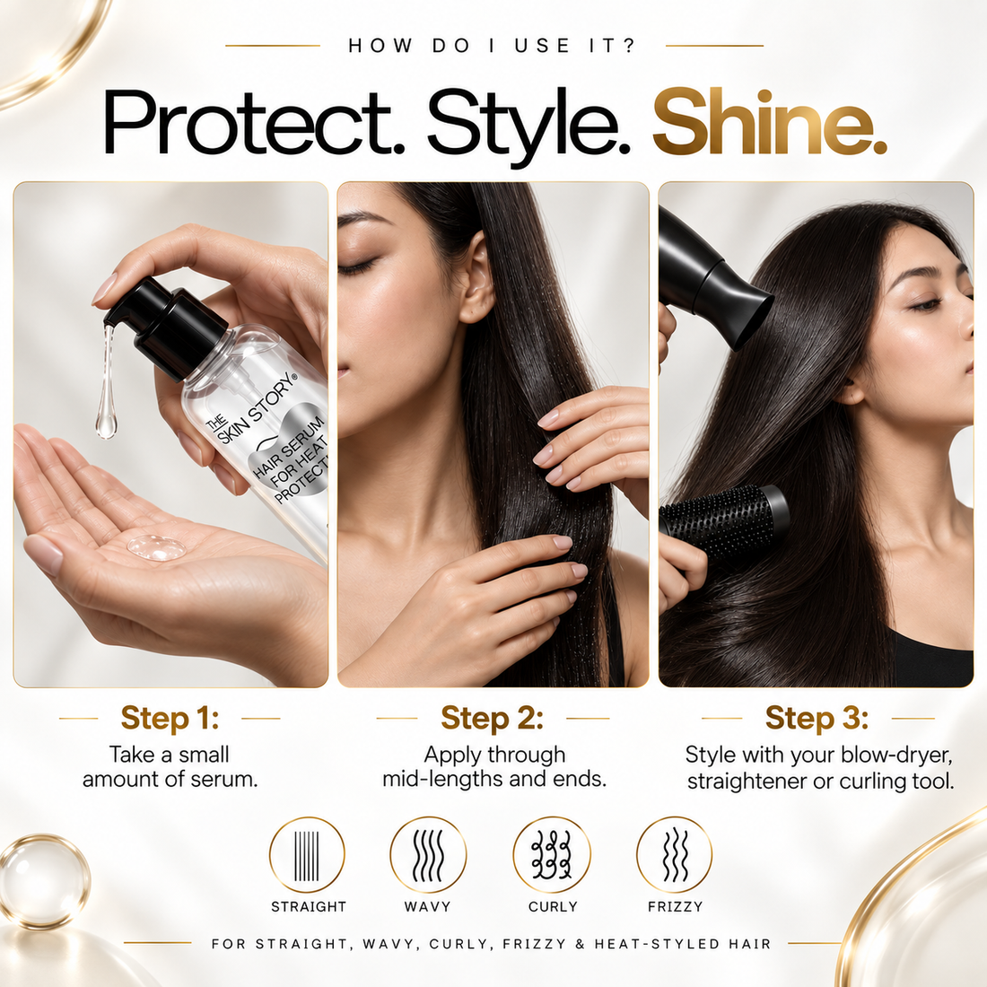 Heat Protection Hair Serum