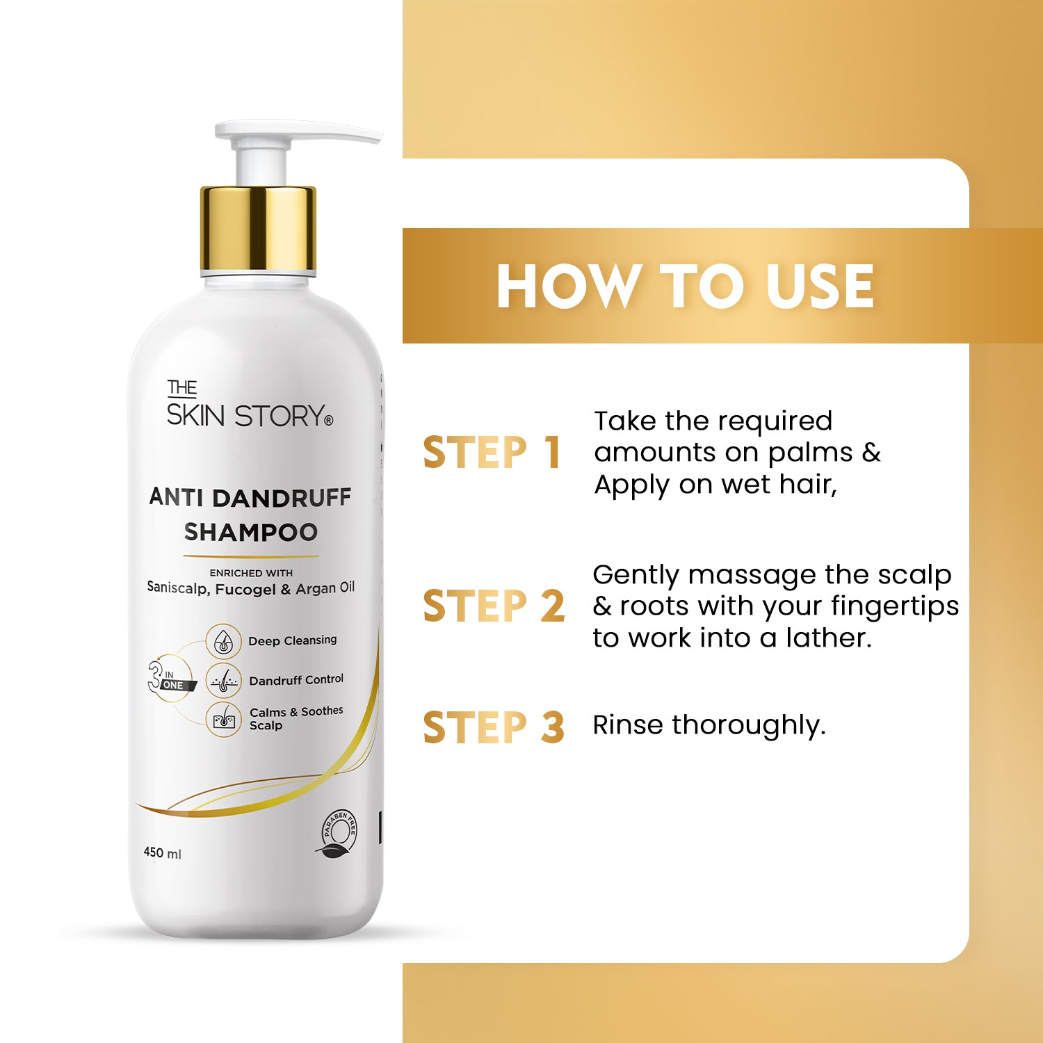 Anti Dandruff Shampoo, 450ml