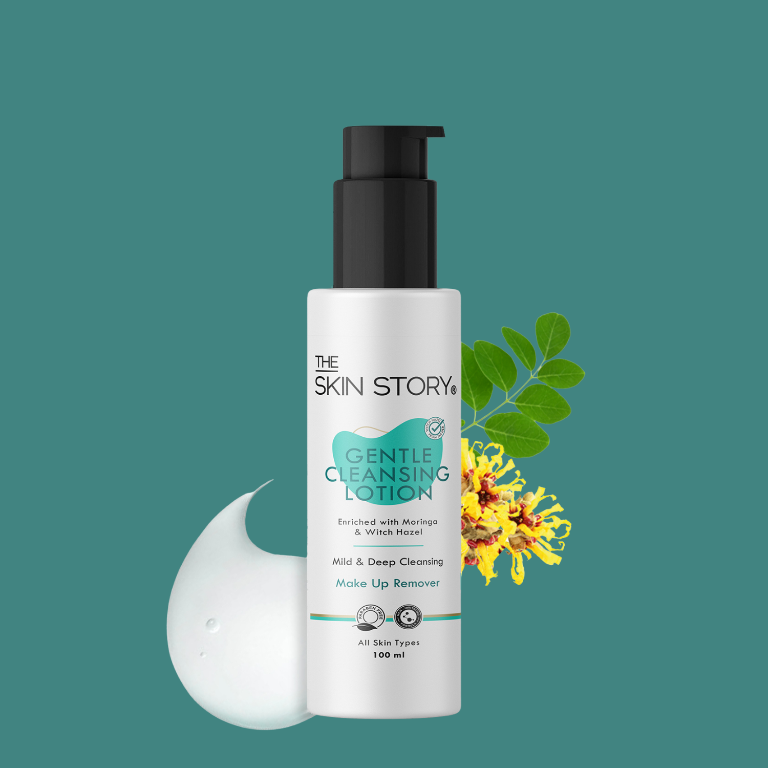 Gentle Cleansing Lotion | Intense Moisturisiation | Makeup Remover | Moringa & Shea Butter | All Skin Types | 100ml