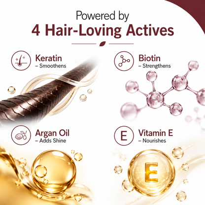 Sulphate Free Keratin Shampoo (450ml) + FREE Keratin Repair Conditioner (100g) - For Recently Coloured Hair