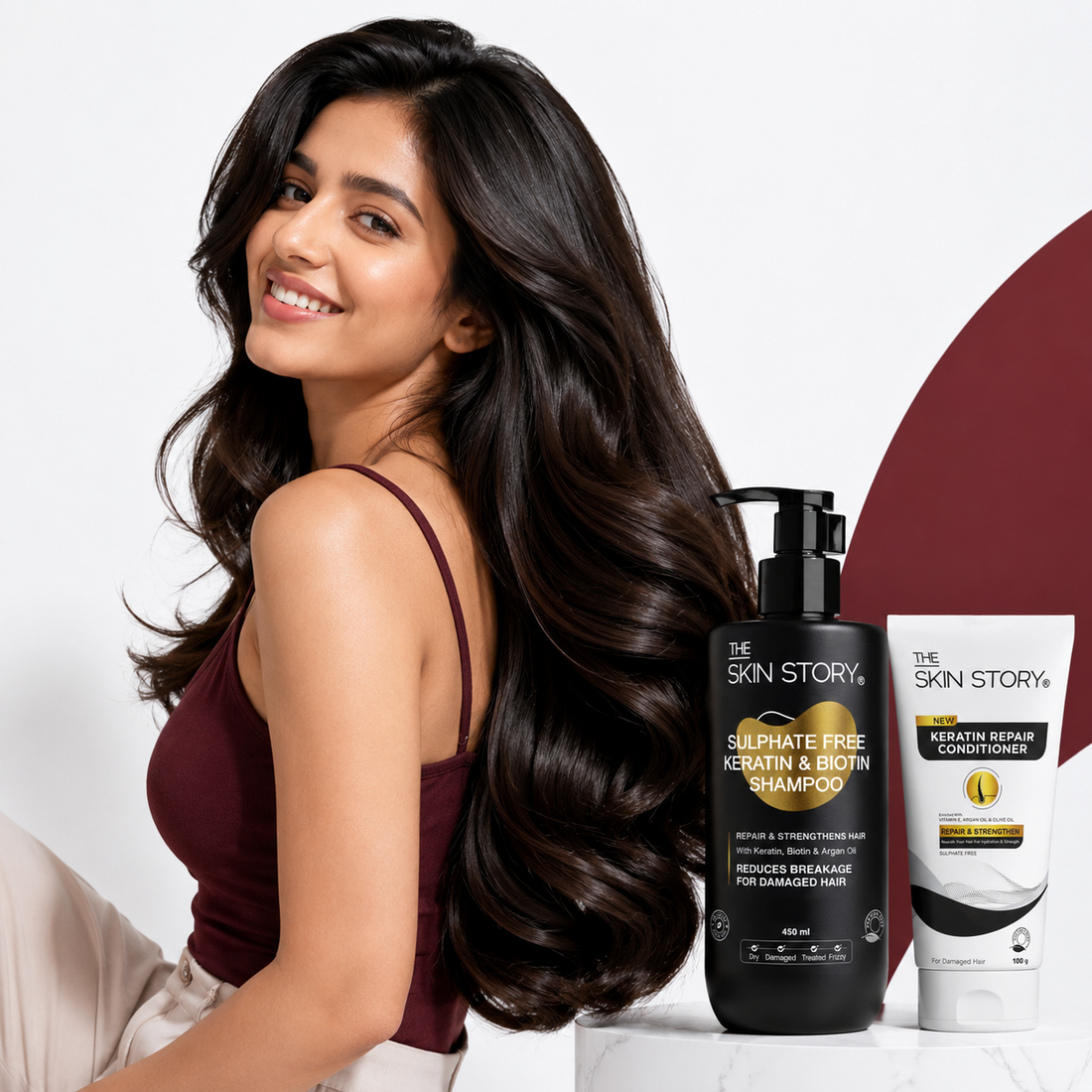 Colour Protect Duo - Sulphate Free Keratin Shampoo (450ml) + FREE Keratin Repair Conditioner (100g)