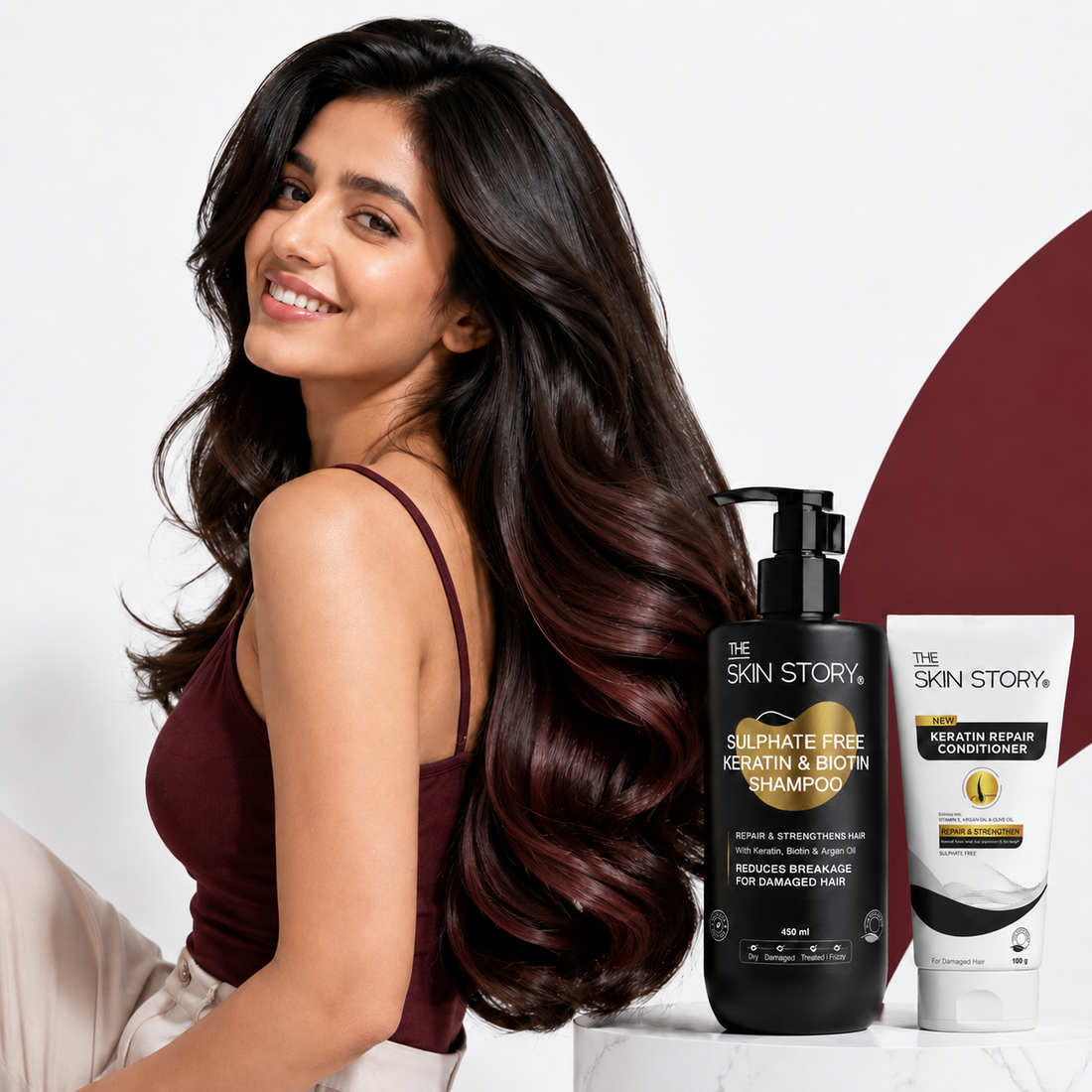 Colour Protect Duo - Sulphate Free Keratin Shampoo (450ml) + FREE Keratin Repair Conditioner (100g)