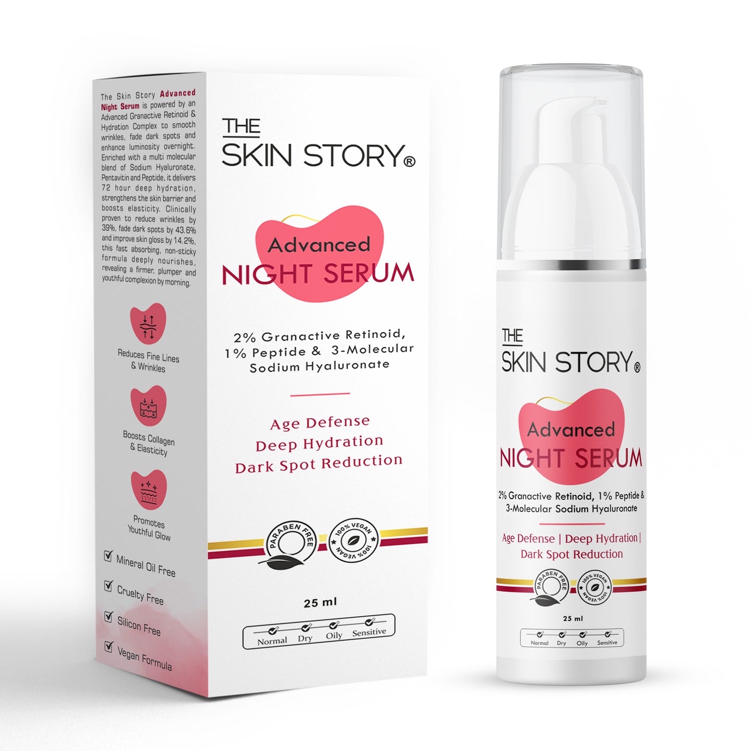 Advanced Night Serum, 25ml | Advanced Retinol &amp; Hydration Complex| Anti-Ageing | Night Repair Serum| 25ml