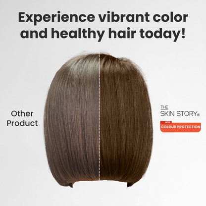 The Skin Story Colour Protection Shampoo | Coloured Hair | Dry &amp; Frizzy Hair | Sulphate &amp; Paraben Free Shampoo | Volume Pack | 250ml