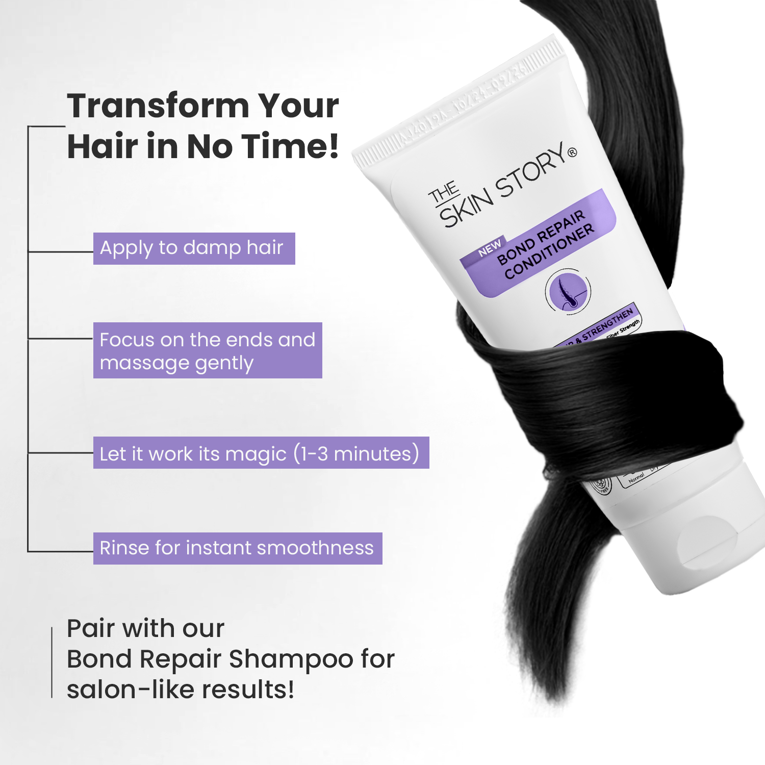 Bond Repair Conditioner | Deep Repair &amp; Hydration | FiberHance™ &amp; Aloe Vera | 100g
