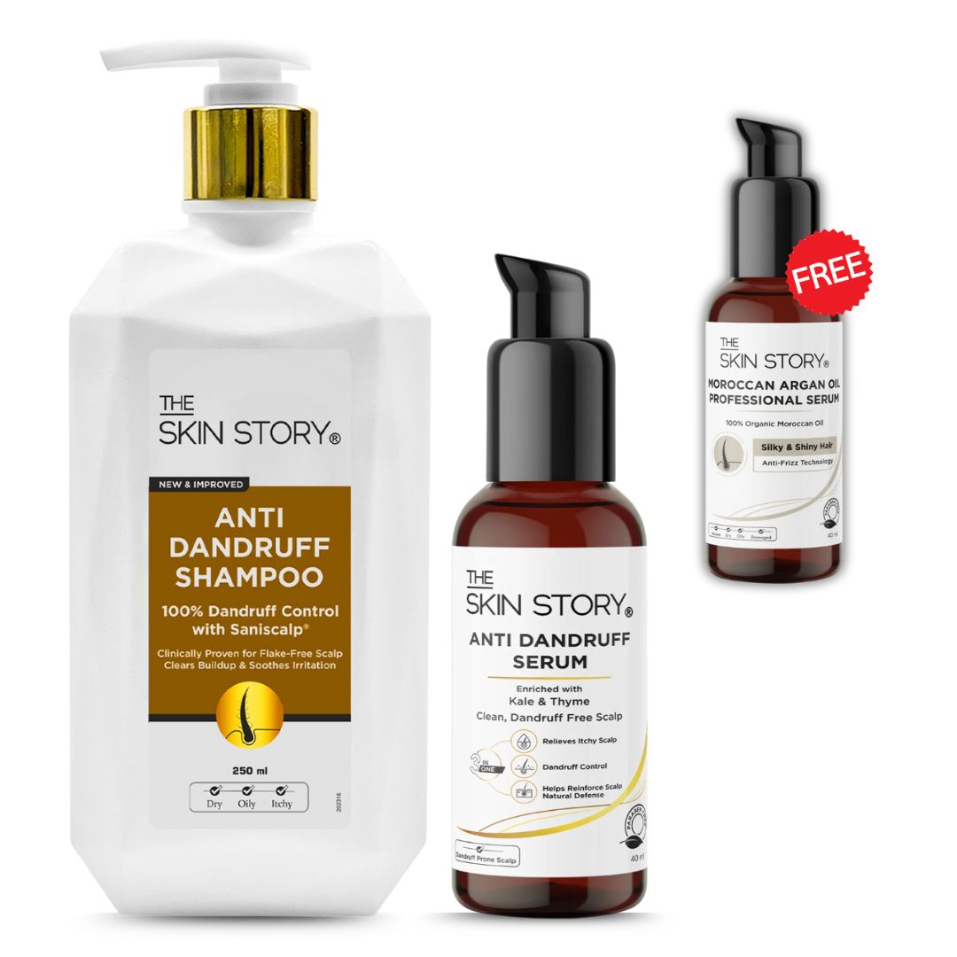The Skin Story Anti Dandruff Shampoo, 250ml + Anti Dandruff Serum, 40ml