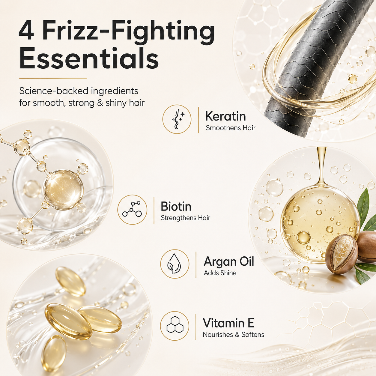 Monsoon Frizz Control Kit - Sulphate Free Keratin Shampoo (450ml) + FREE Keratin Repair Conditioner (100g)