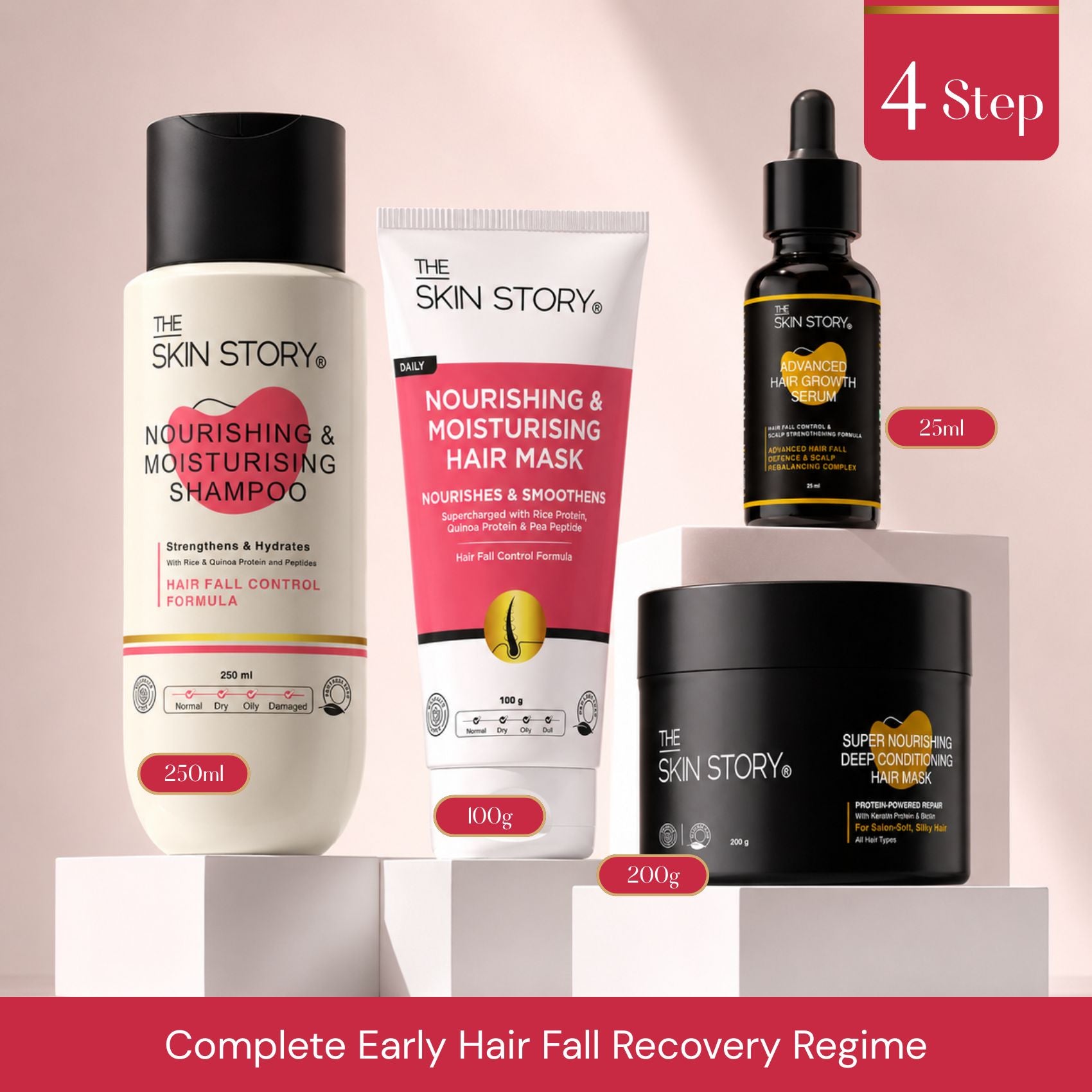 Complete Early Hair Fall Recovery Regime – Strength &amp; Repair System