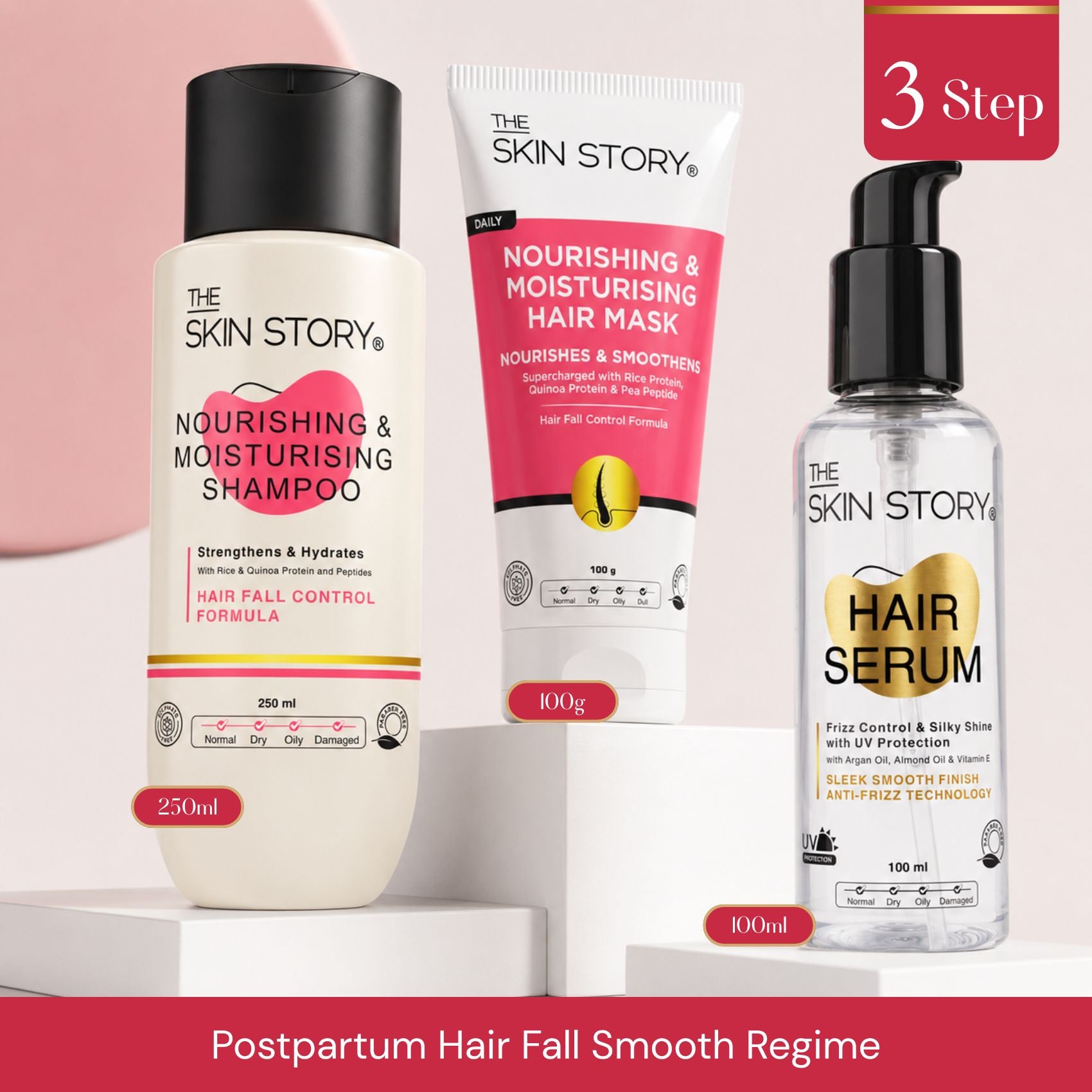 Postpartum Hair Fall Smooth Regime – Recovery &amp; Frizz Control