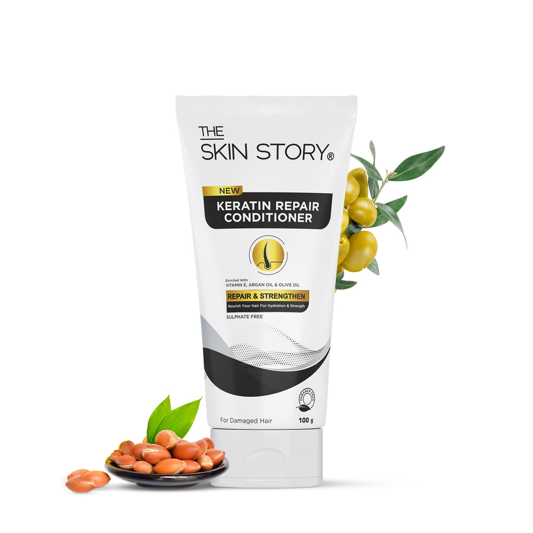 Sulphate-Free Keratin Conditioner Frizz Control & Deep Nourishment Keratin & Argan Oil 100g