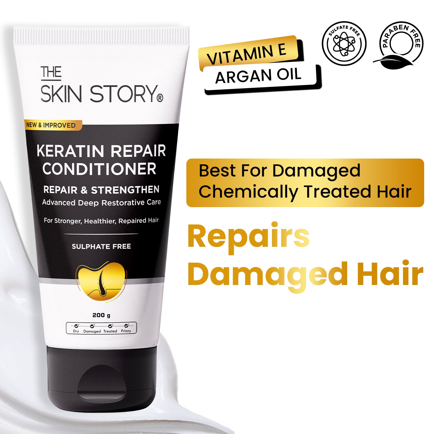 Sulphate Free Keratin Repair Conditioner, 200g