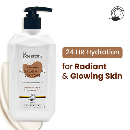 Avocado Restorative Lotion | Intense Hydration | Avocado Oil &amp; Shea Butter | 280ml