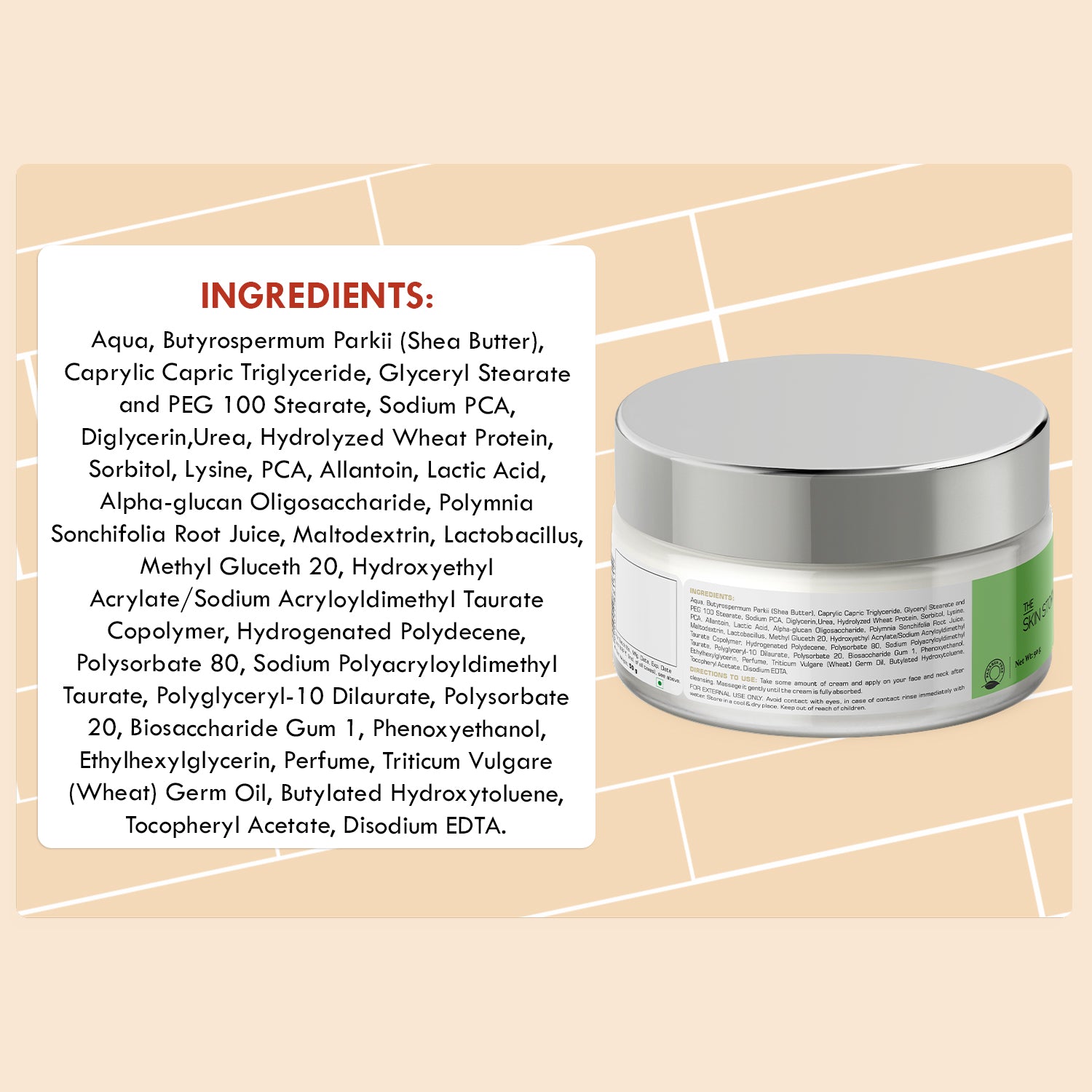 Advanced Repair Moisturising Cream | Light Weight | Hydration &amp; Nourishment | Non Oily | All Skin Types | Wheat Germ Oil &amp; Vitamin E | 50g