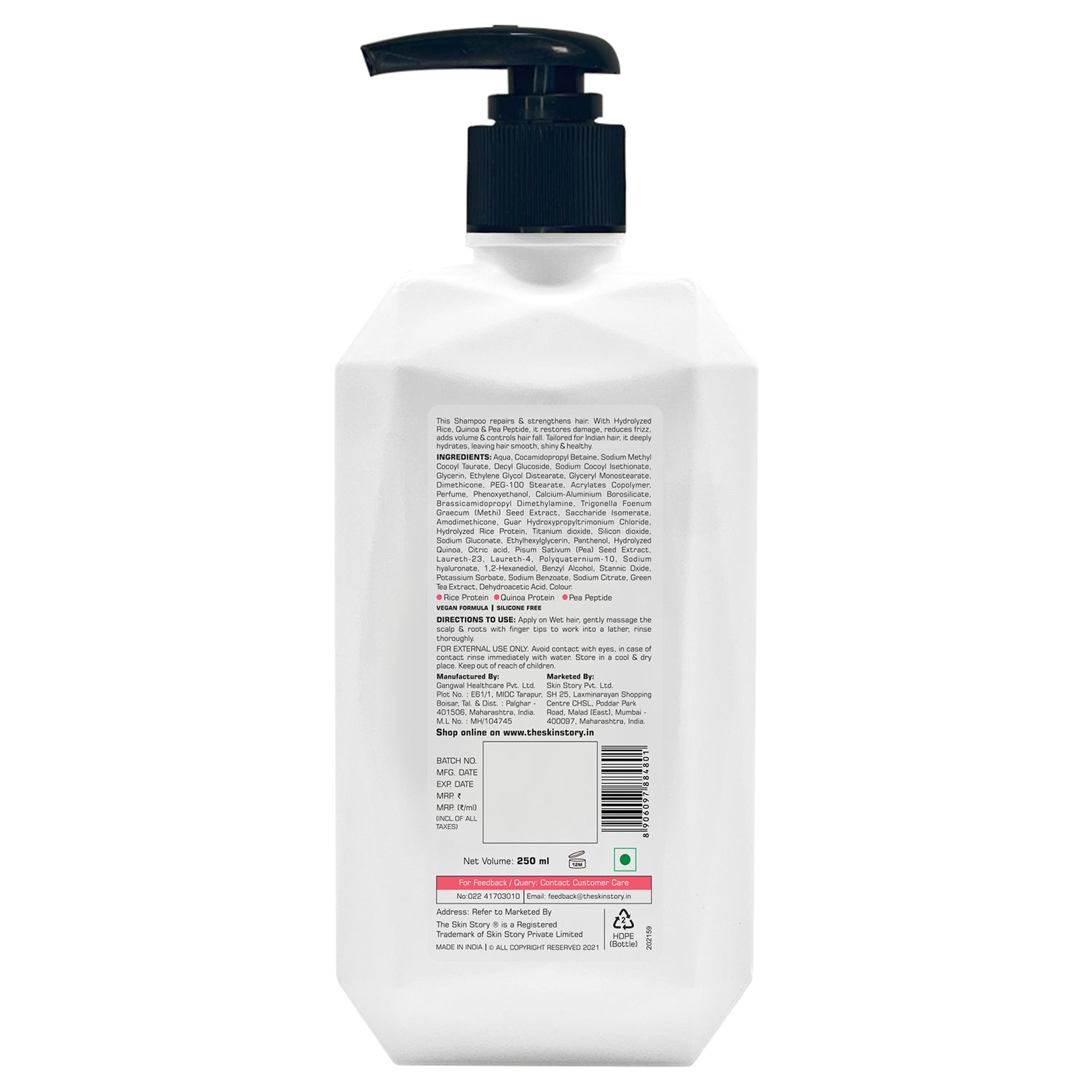 The Skin Story Nourishing &amp; Moisturising Shampoo, 250ml