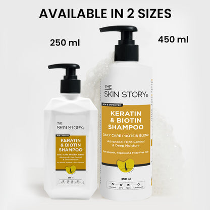 Keratin &amp; Biotin Shampoo, 250ml