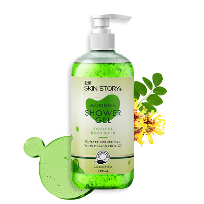 Reviving Shower Gel | All Skin Types | Soft Skin | Infused with Moringa &amp; Shea Butter | 190ml