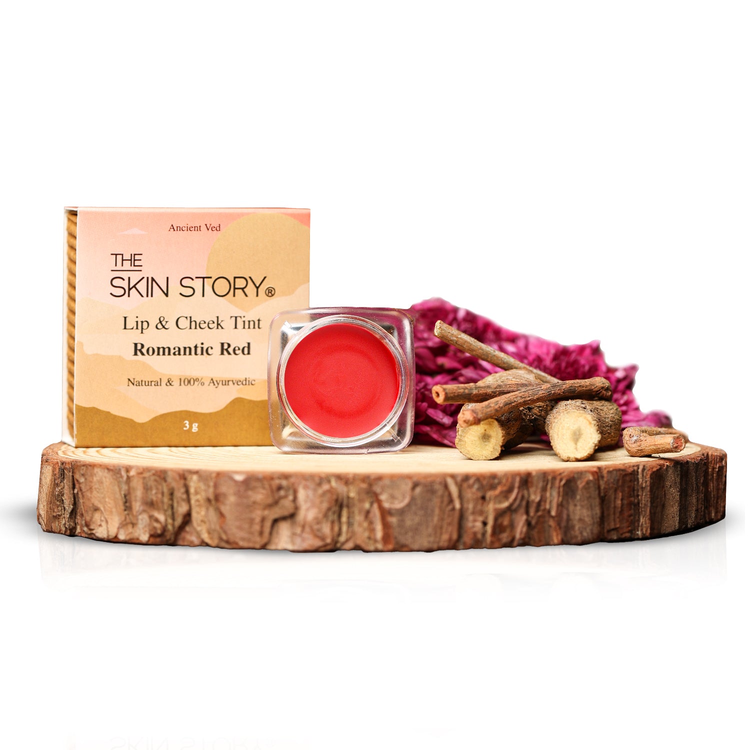 The Skin Story Lip &amp; Cheek Tint Romantic Red, 3g