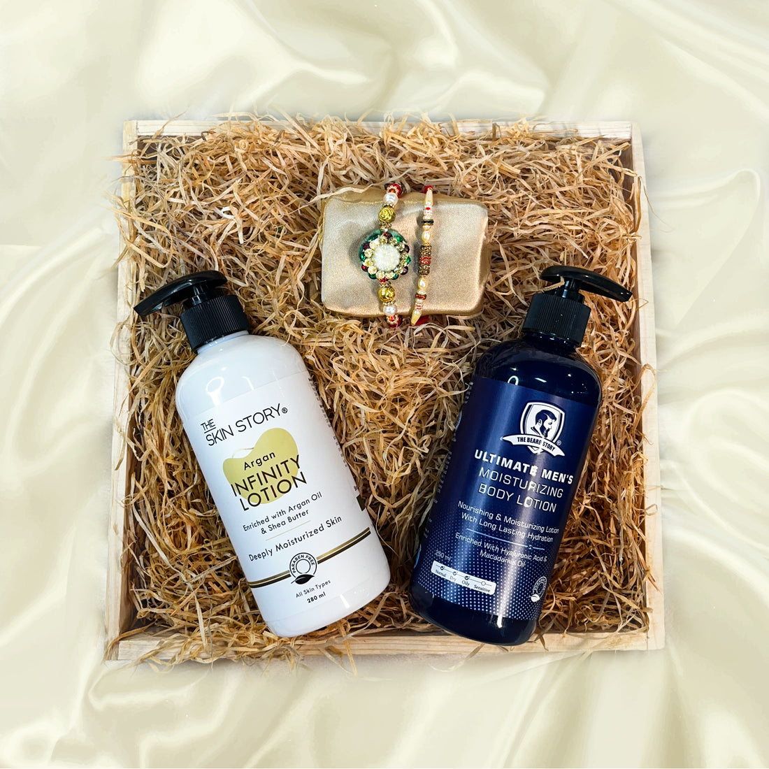 The Skin Story Ultimate Skincare Gift Set | The Skin Story Argan Infinity Lotion, 280ml | The Beard Story Ultimate Men&