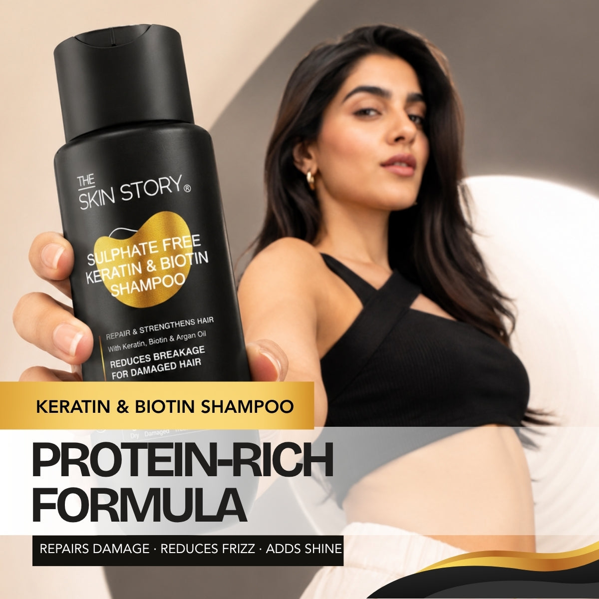 Sulphate Free Keratin &amp; Biotin Shampoo – Repairs Damaged Hair