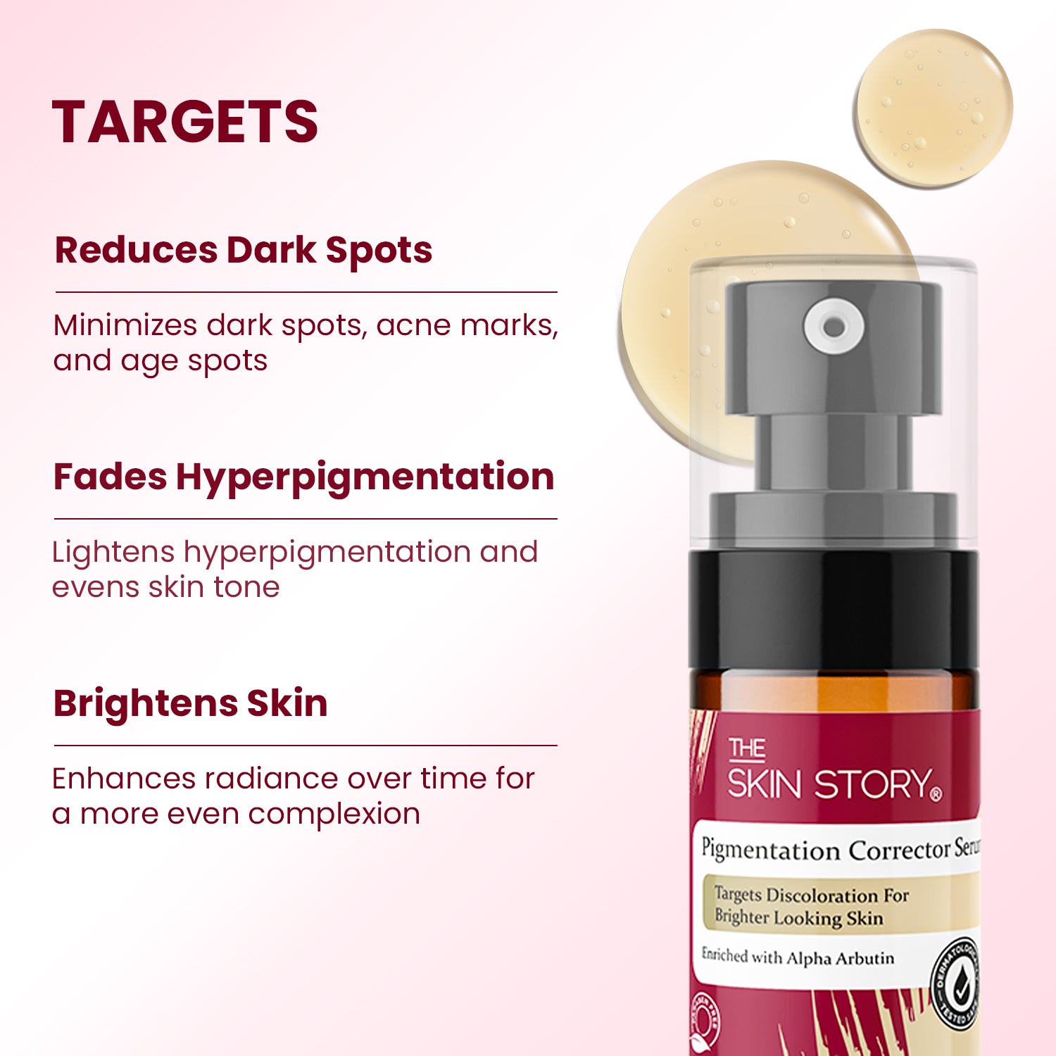 Pigmentation Corrector, Anti Pigmentation Serum For Even and Brighter Skin