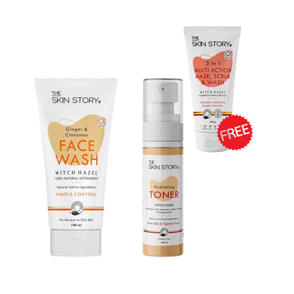 Anti Pimple &amp; Acne Kit (Face Wash &amp; Toner) | Clear Glowing Skin | Pimple &amp; Acne Control