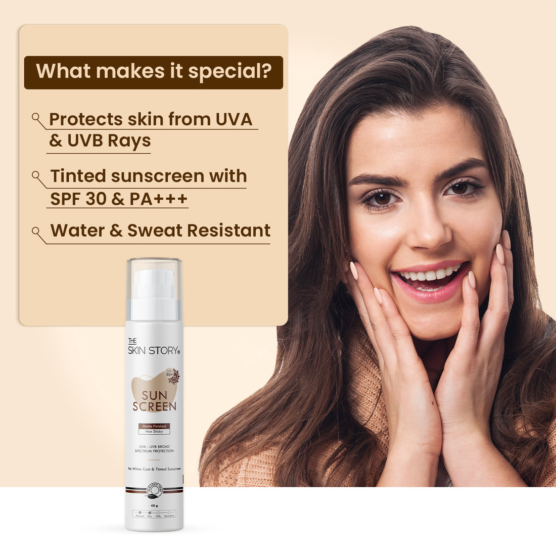 Sunscreen | SPF 30 | Broad Spectrum | UVA &amp; UVB Protection | 40g