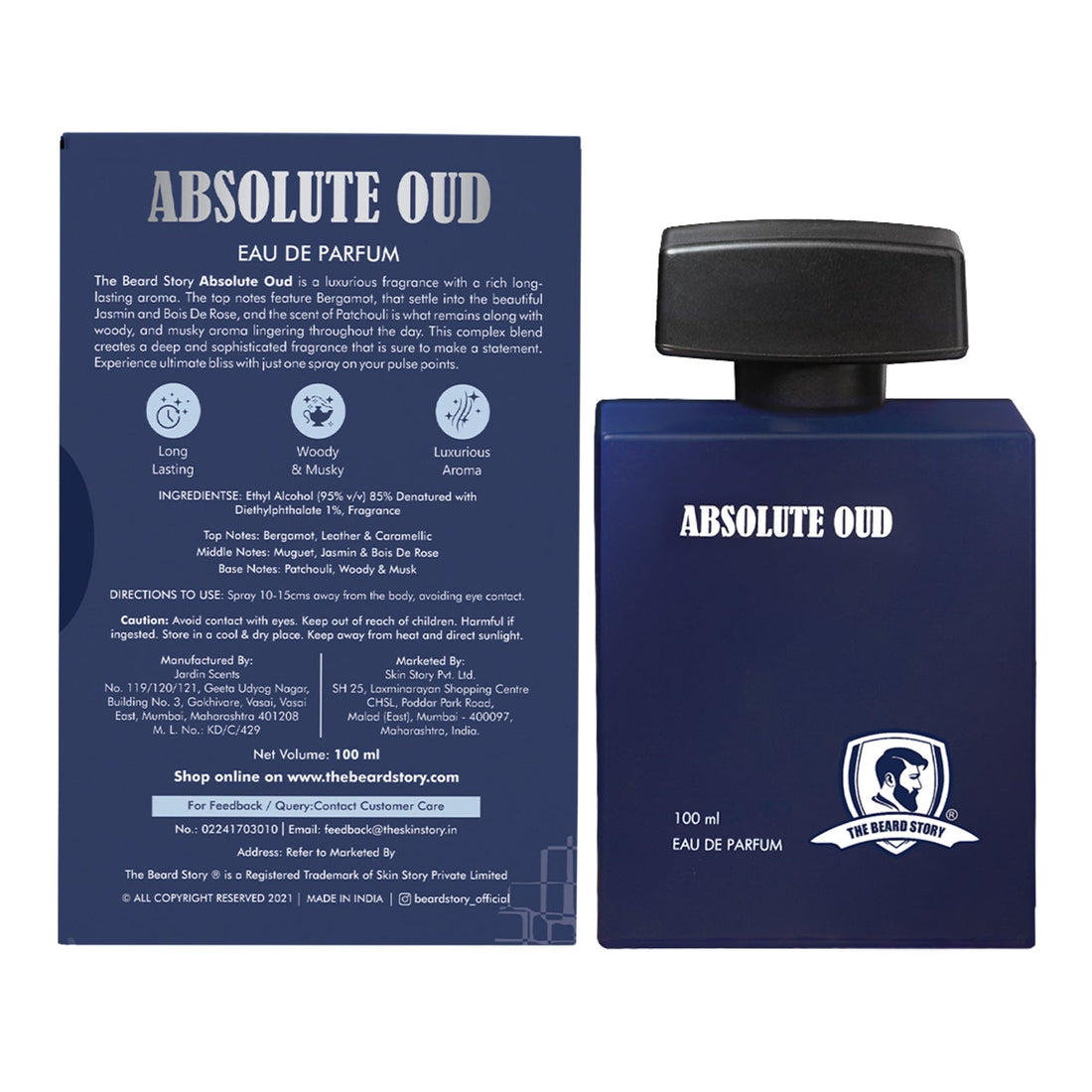 Absolute Oud Luxury Perfume Eau De Perfume 100 ml - The Skin Story - 