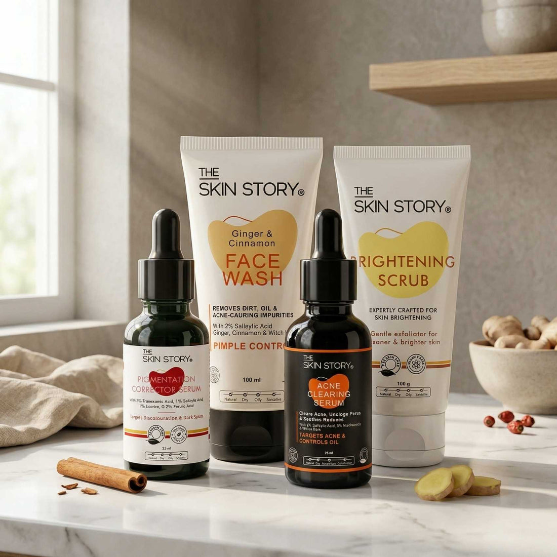 Acne Pigmentation Repair Regime – Deep Spot Correction Routine - The Skin Story - 