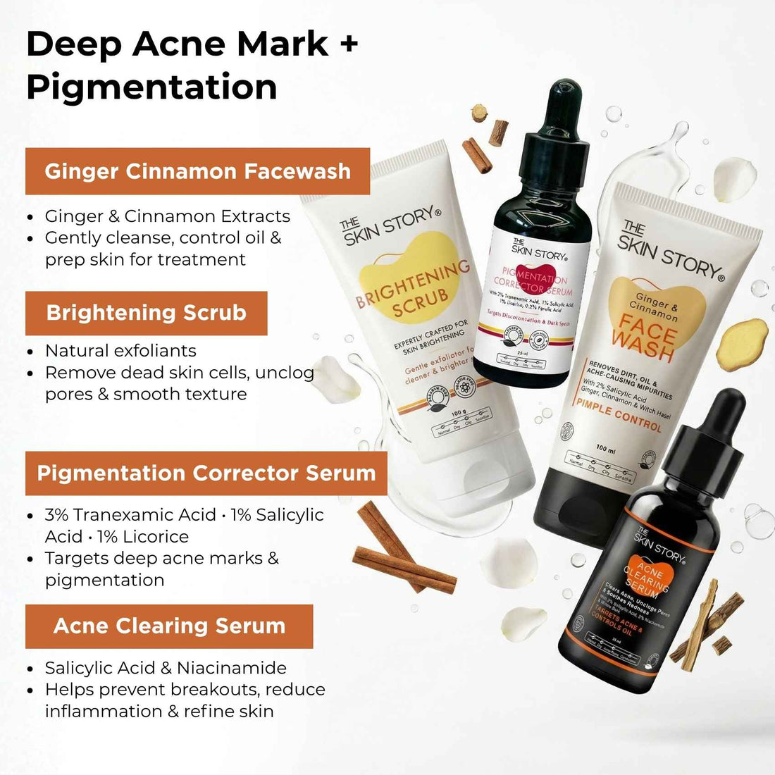 Acne Pigmentation Repair Regime – Deep Spot Correction Routine - The Skin Story - 