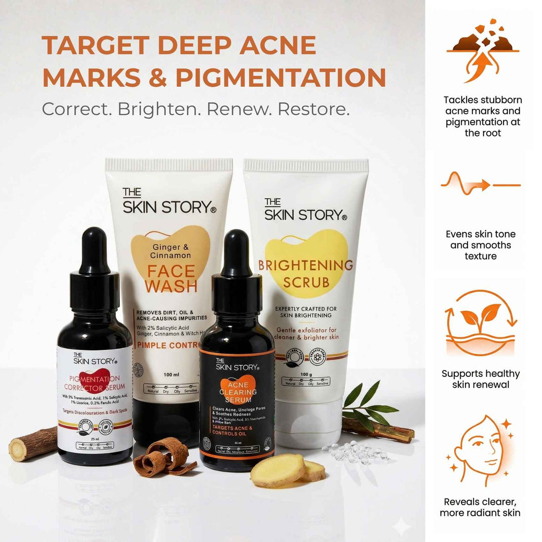 Acne Pigmentation Repair Regime – Deep Spot Correction Routine - The Skin Story - 
