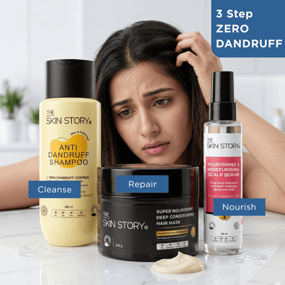 Advanced Dandruff Repair Regime – Scalp Balance &amp; Nourishment - The Skin Story - 