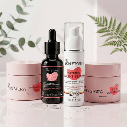 Ageing Advanced Ageing 4 Step - Night Cream+Serum+Cream+Night Repair Serum - The Skin Story - 