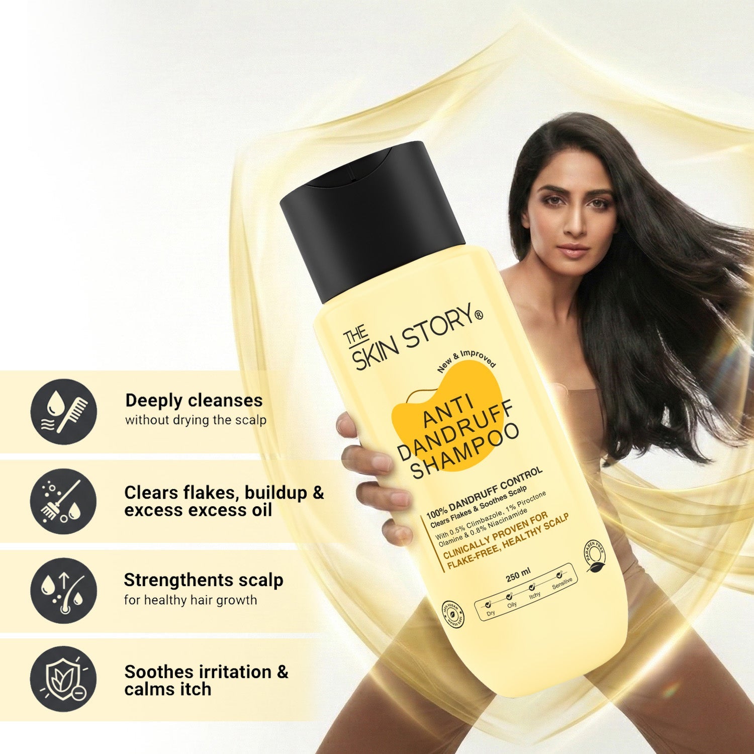 Anti - Dandruff Shampoo - The Skin Story - shampoo