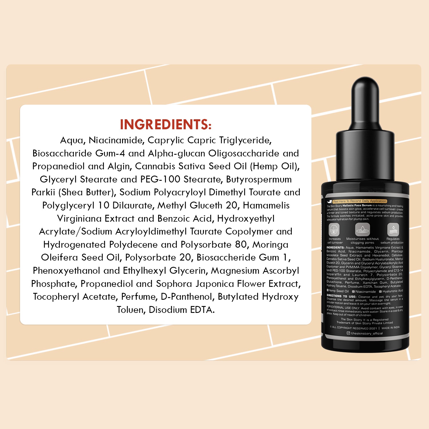 Holistic Hemp Serum | Ultra Light Serum for Ultra Glow | Sebum Control | All Skin Types