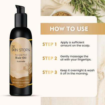 Ayurvedic Hair Growth Oil - The Skin Story - Hair Oil