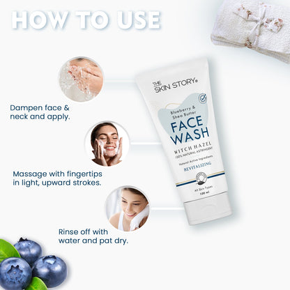 Blueberry Glow Brightening Facewash - The Skin Story - Facewash