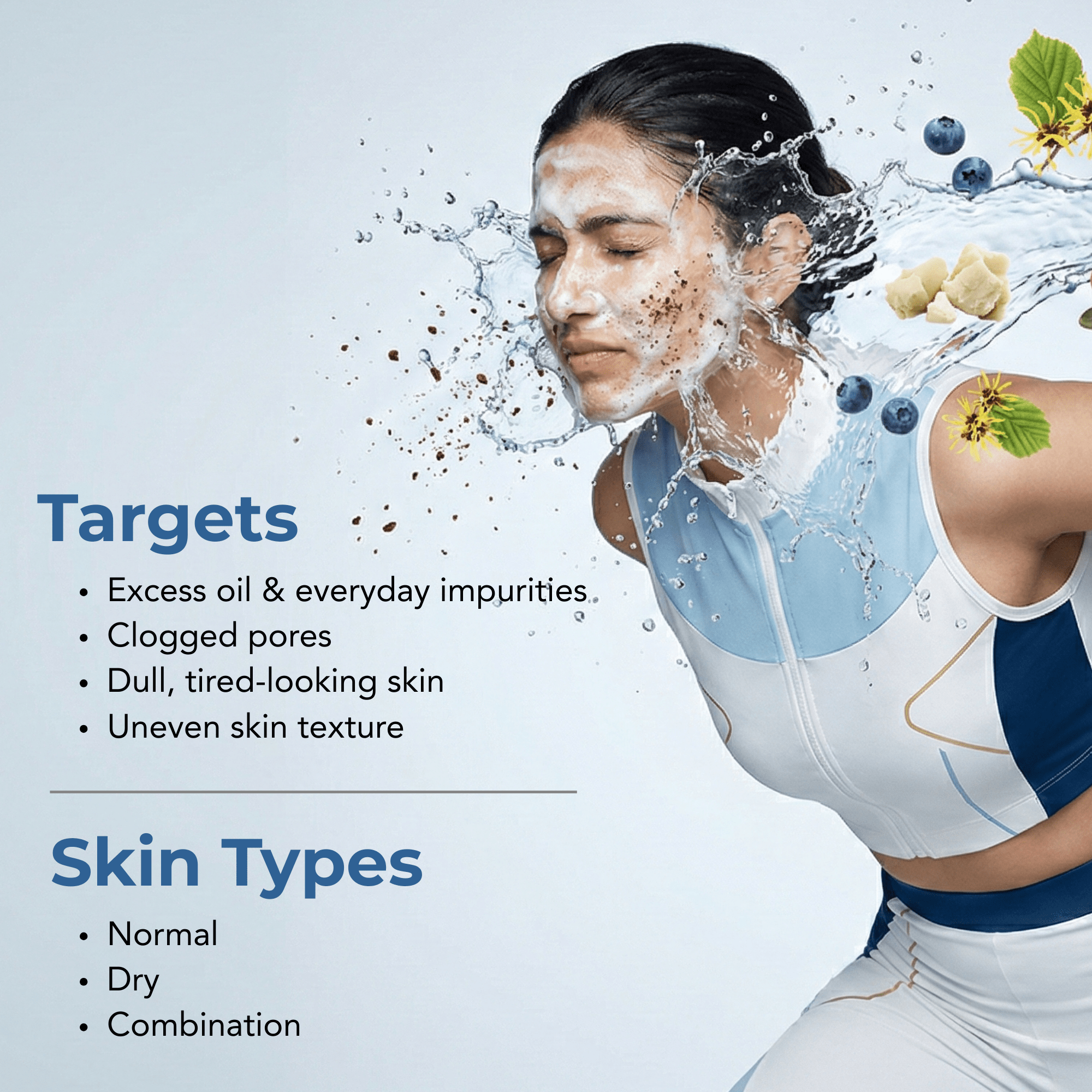 Blueberry Glow Brightening Facewash - The Skin Story - Facewash