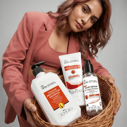 Colour Protection Range for Long Lasting Coloured Hair - The Skin Story - Hair Care Combo