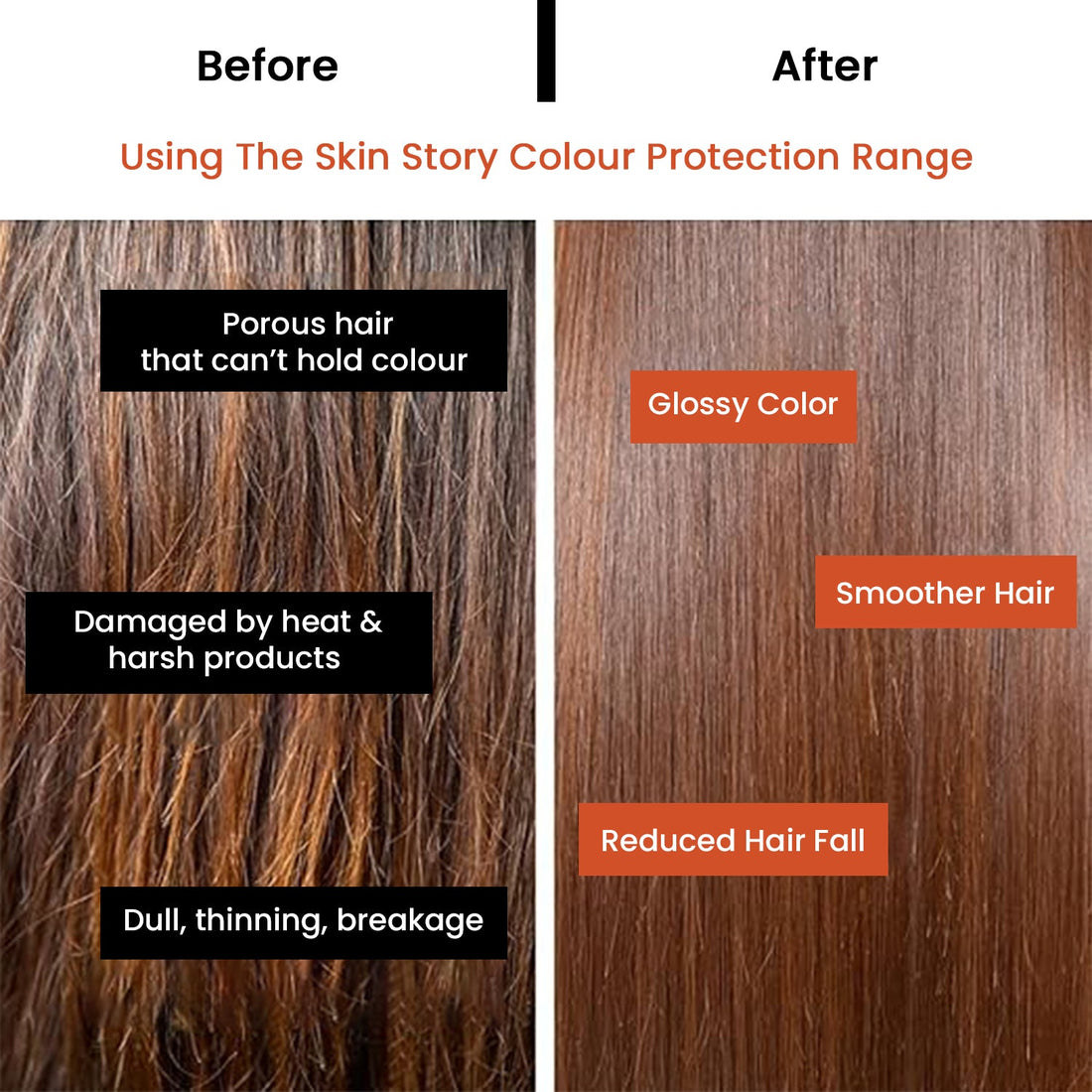 Colour Protection Range for Long Lasting Coloured Hair - The Skin Story - Hair Care Combo