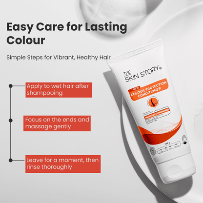Colour Protection Range for Long Lasting Coloured Hair - The Skin Story - Hair Care Combo