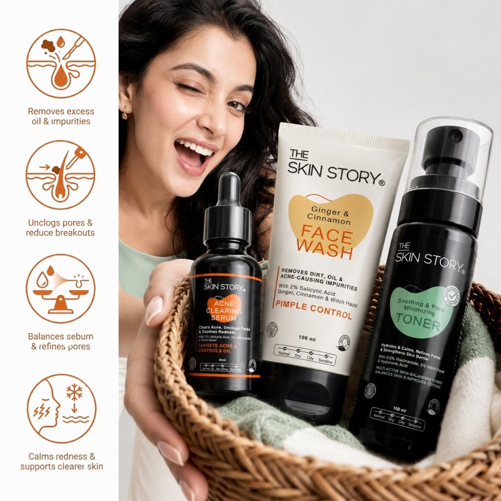Daily Acne Care Regime – Gentle Acne Control Routine - The Skin Story - 