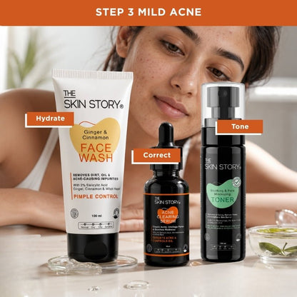 Daily Acne Care Regime – Gentle Acne Control Routine - The Skin Story - 