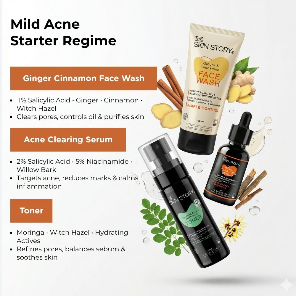 Daily Acne Care Regime – Gentle Acne Control Routine - The Skin Story - 