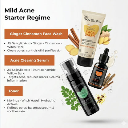 Daily Acne Care Regime – Gentle Acne Control Routine - The Skin Story - 