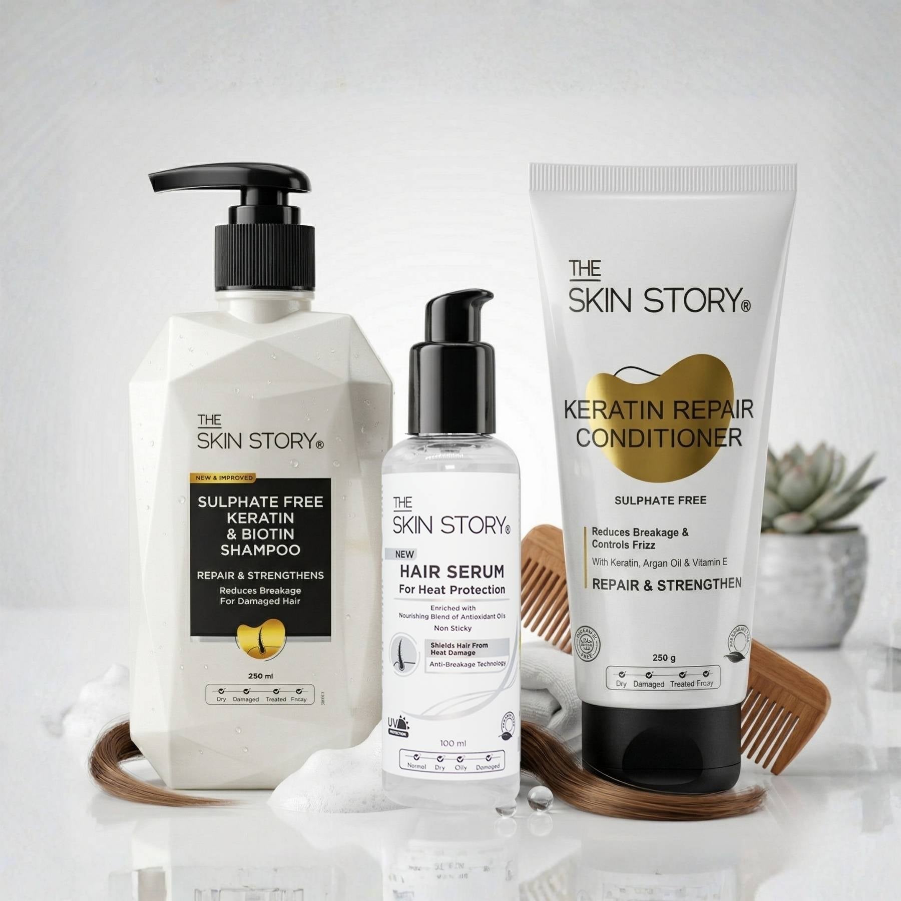 Damage Repair Protect Regime – Heat Styling Defense Routine - The Skin Story - 